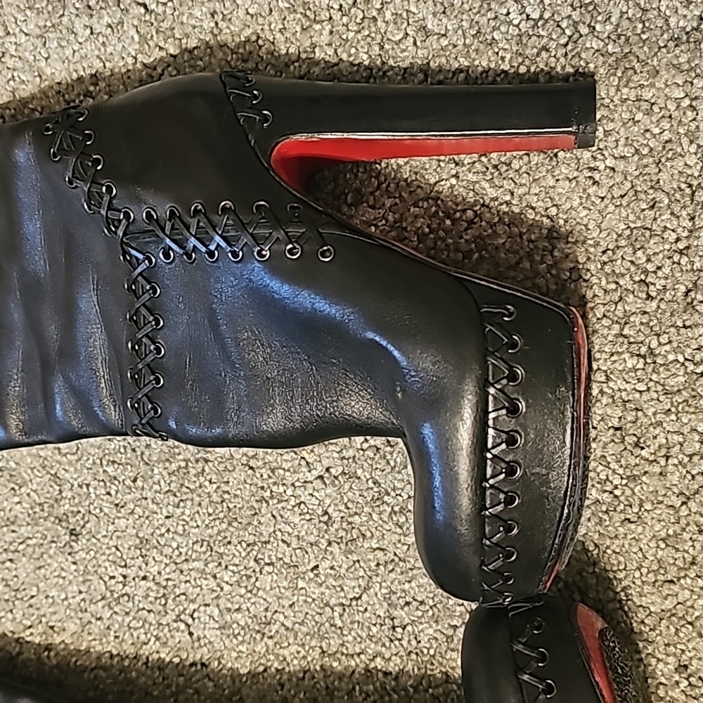 Christian louboutin black thigh high boots - Picture 5 of 16